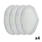 Lot de 4 tampons de nettoyage de rechange lavables lingettes en microfibre pour balai vapeur pour polti ...