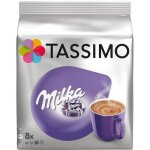 Lot de 4 - tassimo - milka - dosettes pour chocolat chaud - 8 capsules