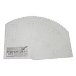 Lot de 40 feuilles carton perfor� 300g 175 x 245 mm � broder