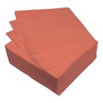 Lot de 40 serviettes en papier vitamine 25x25cm terracotta