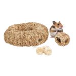 Relaxdays lot d?accessoires pour hamster 5 pièces nid d?herbe tube tunnel & balles objet de cage rongeur ... Relaxdays lot d?accessoires pour hamster 5 pièces nid d?herbe tube tunnel & balles objet de cage rongeur ...