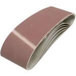 Lot 5 bandes abrasives 75x533 - gros grain Lot 5 bandes abrasives 75x533 - gros grain