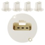 Lot de 5 couvercles dcl pour bo�te applique �50mm - blanc - zenitech
