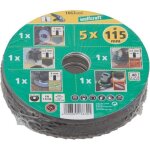 Lot de 5 disques � tron�onner � 115 pour m�tal fin m�tal pierre disque pour ebarber disque � lamelle ...