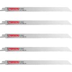 Lot de 5 lames de scie sabre makita p - 04983 bi - mtal flexibles pour acier et inox (35  5 mm)