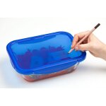 Lot de 5 lunch box - pyrex - cook & go - verre - rectangulaire - couvercle hermtique - 08 l
