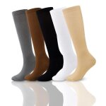 Lot de 5 paires chaussettes de contention unisexe chaussettes de circulation sanguine bas de contentionvarices ...