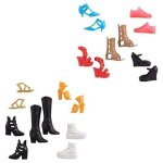 Lot de 5 paires de chaussures barbie - mattel - barbie fashionistas - enfant - fille - a partir de 3 ...