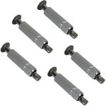 Lot de 5 pitons douilles escamotables en inox  12 mm - linxor