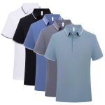 Lot de 5 polos homme ete manches courtes insfity - bleu - col polo - tissu confortable Lot de 5 polos homme ete manches courtes insfity - bleu - col polo - tissu confortable