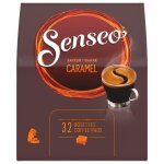 Lot de 5 - senseo caramel caf dosettes saveur caramel - paquet de 32 dosettes