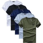 Lot de 5 t - shirt homme manches courtes col v insfity - grande taille et imprim�