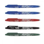 Lot de 5 stylos frixion ball pointe moyenne 0. 7mm 2x bleu rouge noir vert pilot