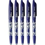 Lot de 5 stylos frixion ball pointe moyenne 0. 7mm bleu pilot