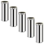 Lot de 5 tdps500 conduit double paroi isol� pour po�le � bois longueur 50 cm �150