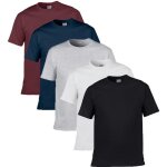 Lot de 5 tee shirt hommet shirt homme en coton unis  col rond t de sporttshirt homme manche courte ...