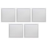 Lot de 5 trappes de visite m�tallique laqu�e blanche semin - 400 mm x 400 mm - ouverture poussez - l�chez ...