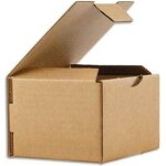 Lot de 50 bo�tes postale brune en carton 15 x 1?