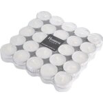 Lot de 50 bougies chauffe - plat tentation 38cm blanc