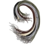Lot de 50 collier corde de cire 2 mm multicolore cordon en cuir tressé pour collier bracelet fabrication ... Lot de 50 collier corde de cire 2 mm multicolore cordon en cuir tressé pour collier bracelet fabrication ...