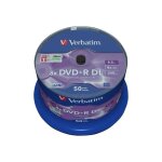 Lot de 50 dvd + r dl verbatim - 8. 5 go - spindle