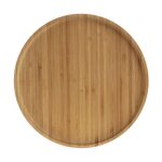 Lot de 6 assiettes bambou 26cm naturel