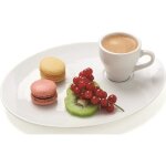 Lot de 6 assiettes cafe gourmand isis l250 x lg195 x h20 mm