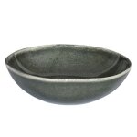 Assiette creuse - home deco factory - au gres du temps - noir - d19cm