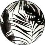 Lot de 6 assiettes creuses palme 20cm noir