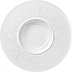 Lot de 6 assiettes creuses en porcelaine coloris blanc - � 20 cm
