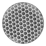 Lot de 6 assiettes � dessert bohemia rond 19cm noir