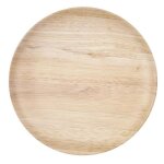 Lot de 6 assiettes  dessert effet bambou 20cm naturel