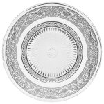 Assiettes  dessert - secret de gourmet - renaissance - verre - transparent - lot de 6