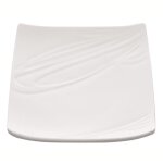 Lot de 6 assiettes foodji creuses en porcelaine - 22 x 22 cm