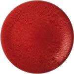 Lot de 6 assiettes plates 27 cm stone rouge - medard de noblat