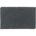 Assiettes plates - secret de gourmet - lot de 6 - ardoise - gris