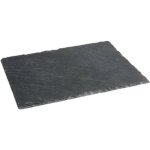 Assiettes plates - secret de gourmet - ardoise - lot de 6 - gris