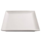 Lot de 6 assiettes plates carrees clelia porcelaine l160 x lg160 mm Lot de 6 assiettes plates carrees clelia porcelaine l160 x lg160 mm