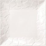 Lot de 6 assiettes plates carr�es moza�k - 22 x 22 cm