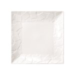 Lot de 6 assiettes plates carr�es moza�k - 27 x 27 cm