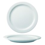 Lot de 6 assiettes plates clery en porcelaine - 23 cm