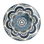 Assiette - home deco factory - mandala - bleue