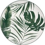 Lot de 6 assiettes plates palme 26cm vert Lot de 6 assiettes plates palme 26cm vert