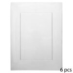 Lot de 6 assiettes plates plastique r�utilisable tokyo 30cm transparent