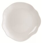 Lot de 6 assiettes plates en porcelaine coloris blanc - � 28 cm