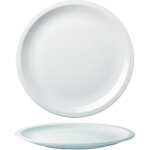 Lot de 6 assiettes plates romus en porcelaine - 24 cm