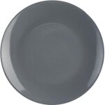 Assiettes plates - secret de gourmet - ronde - 26cm - faence - lot de 6