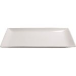 Lot de 6 assiettes rectangulaires clelia porcelaine l200 x lg130 mm