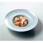 Lot de 6 assiettes risotto satineo gris - 27 cm