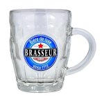 Lot de 6 chopes a biere 54 cl en verre brasseur